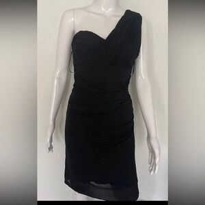 Versace Chic Black One-Shoulder Dress